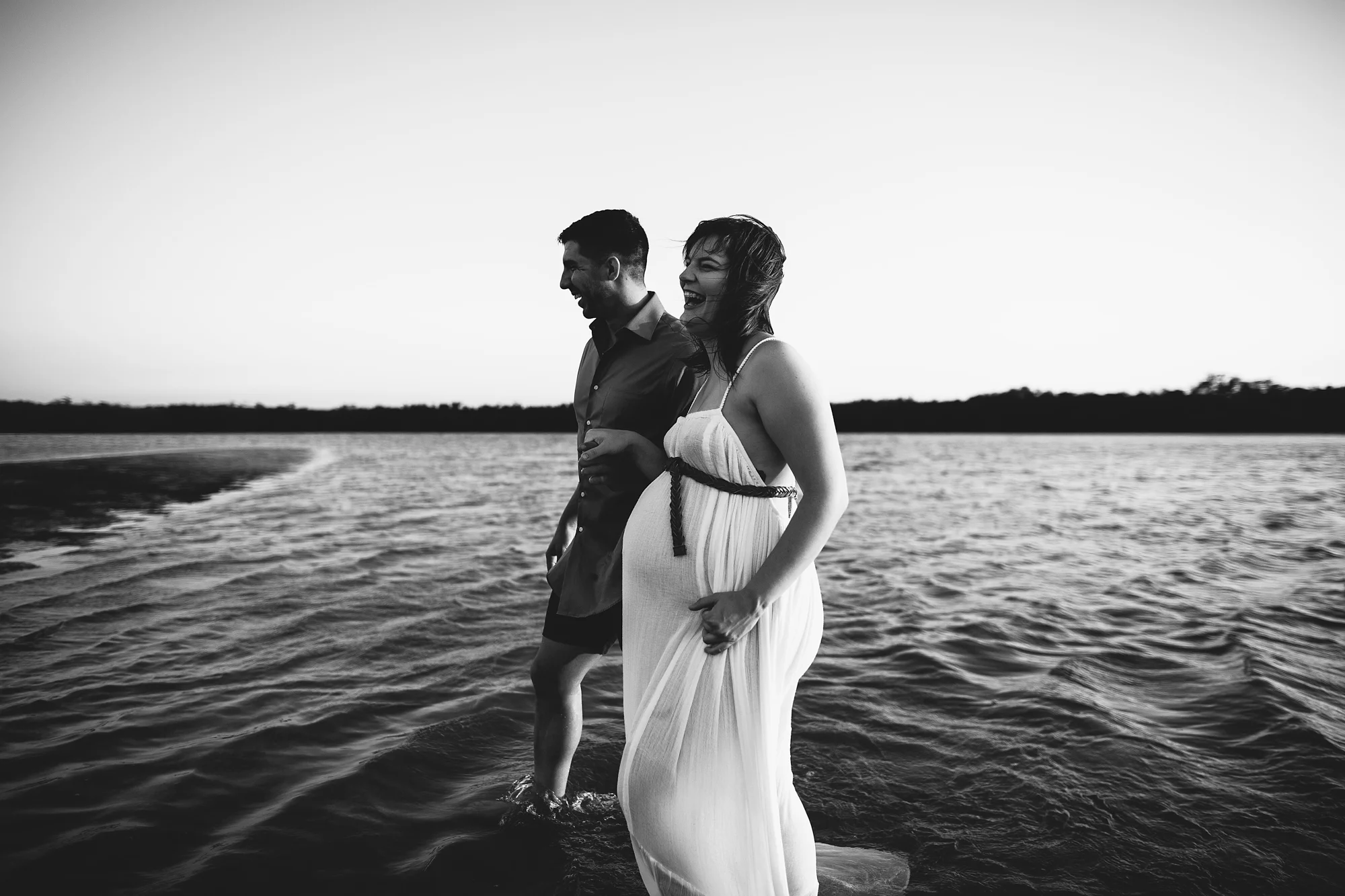 fun couples maternity photos, pinellas county fl