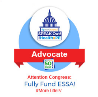 Speak Out day is coming soon, but one voice is not enough! Follow the link below to email the South Dakota Congress and Advocate for #ESSA and #MoreTitleIV http://portal.shapeamerica.org/events/speakoutday/sod_social_media.aspx