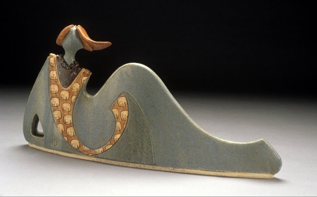  medium: clay   dimensions: 10" x 20" x 5"   description: Hand made, one of a kind, ceramic sculpture 