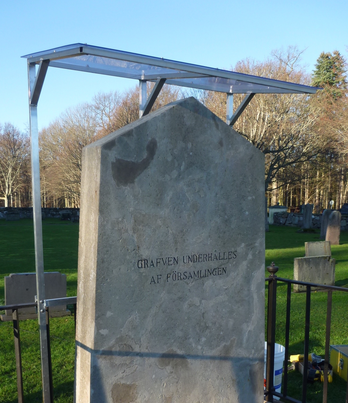 Gravvård vid Brahekyrkan på Visingsö 2014