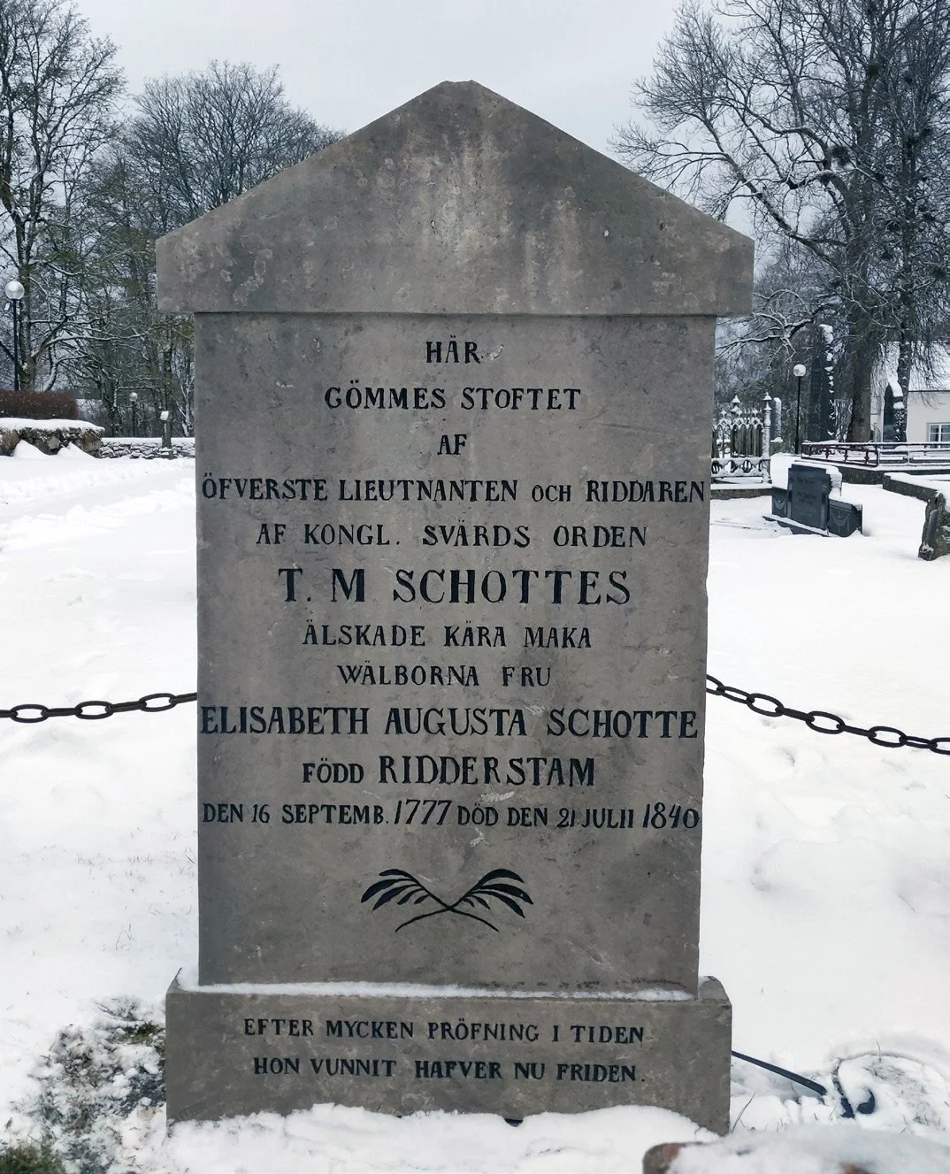Inskriptionerna ifyllda.