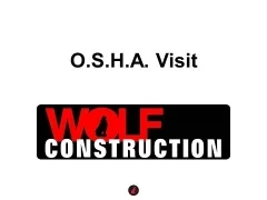 Safety Meeting 7 10 15 OSHA visit