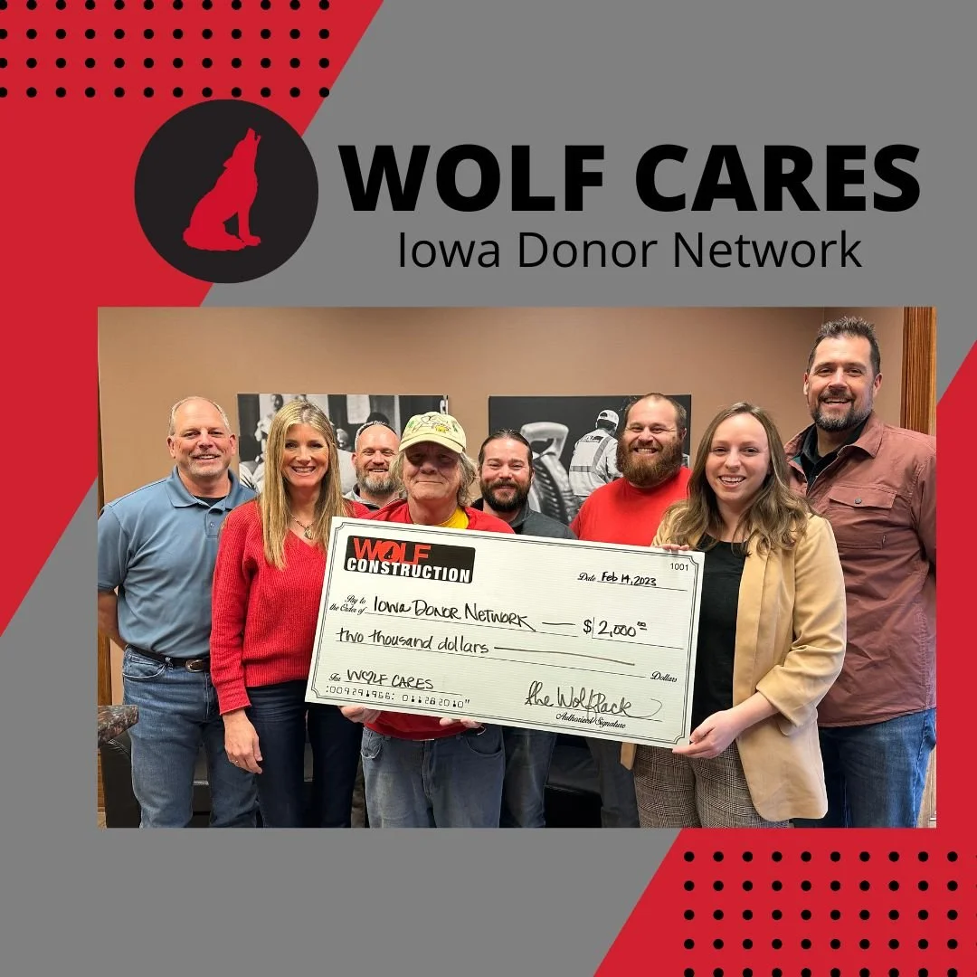 WOLF CARES — WOLF CONSTRUCTION WOLF ROOFING