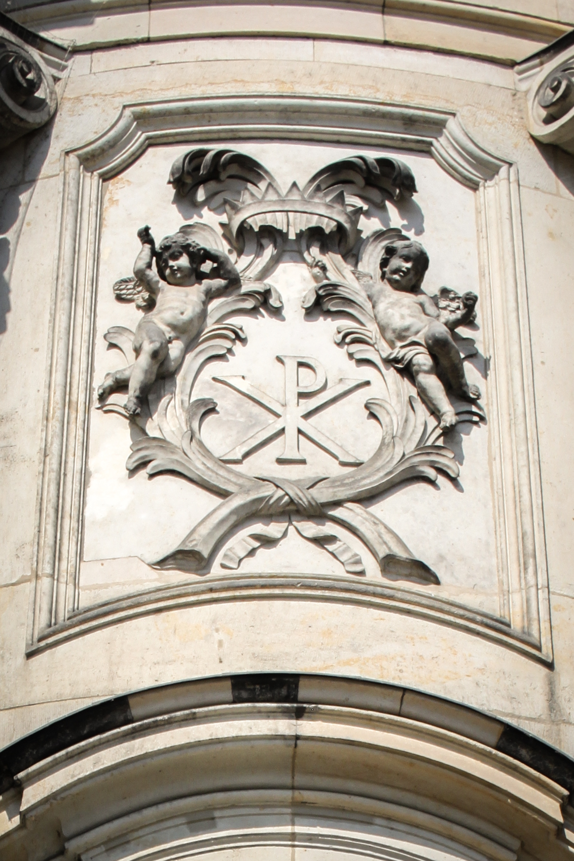 Chi Rho on the Dresden cathedral