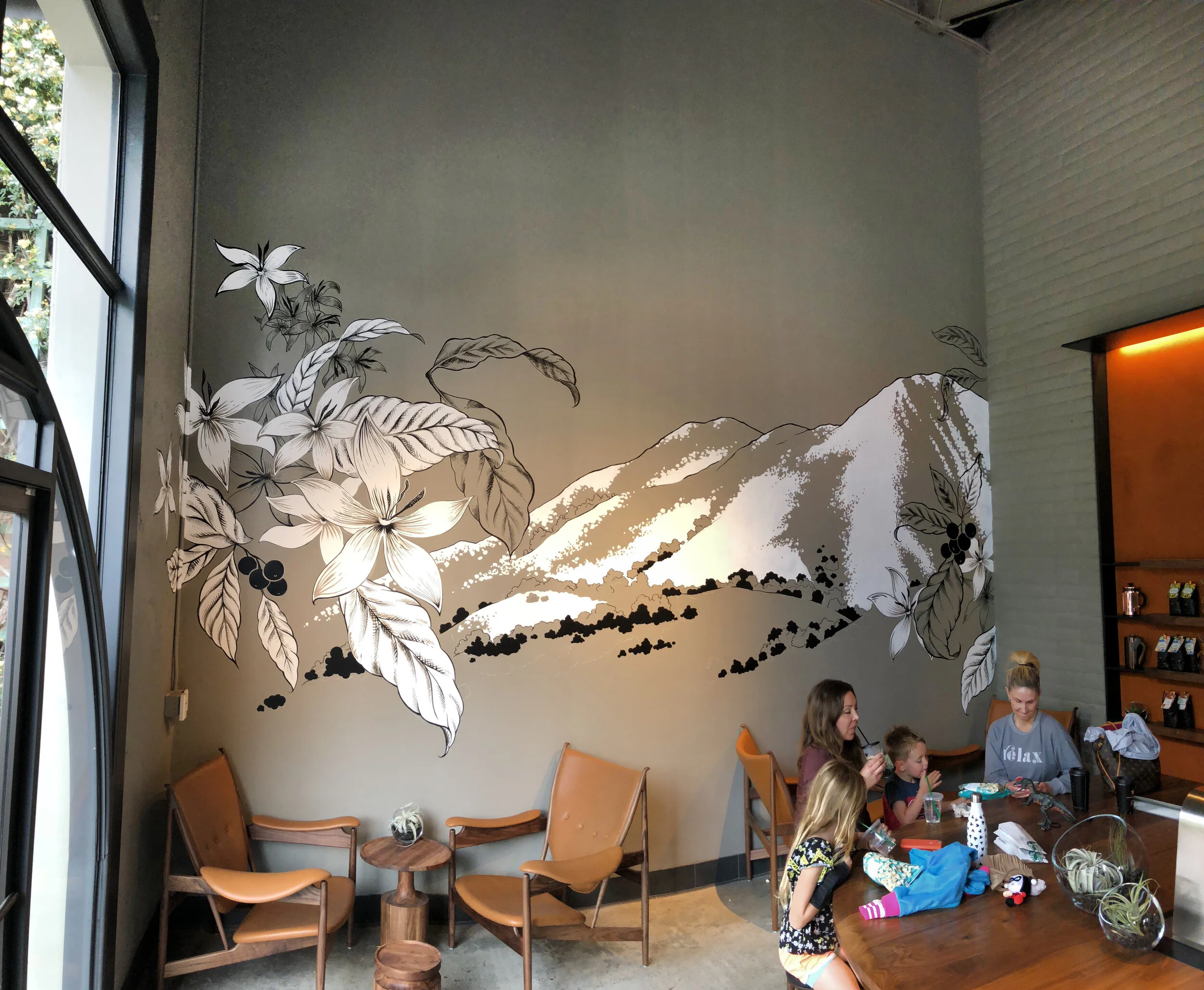 Starbucks Reserve Mural — Jolene Rose Russell