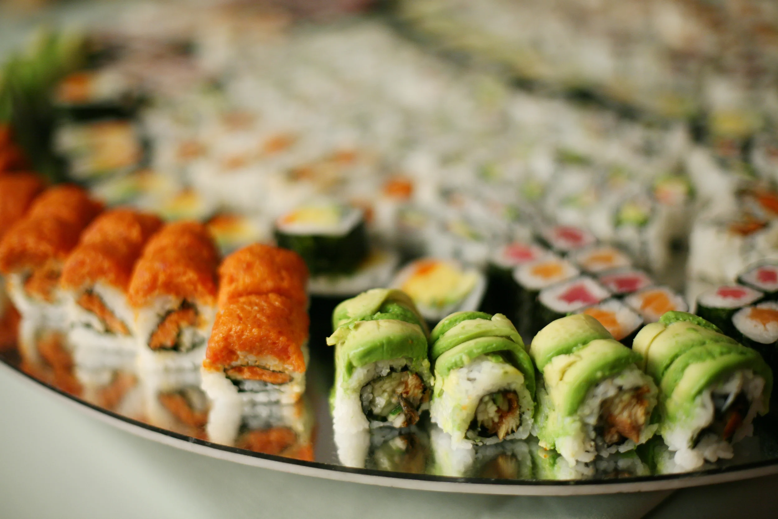 Made to order hand rolled Sushi