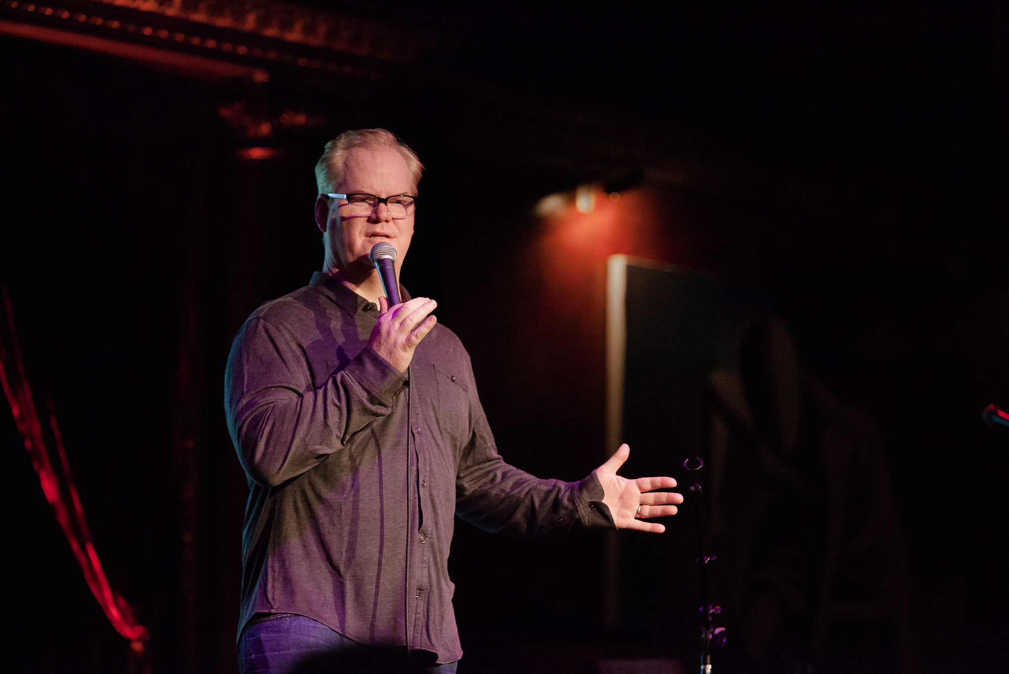 Comedian Jim Gaffigan, hailed by the Wall Street Journal as “the king of clean comedy,” will perform at the Jorgensen Center for the Performing Arts on Oct. 3, 2015. (Rainforest Action Network/Flickr)