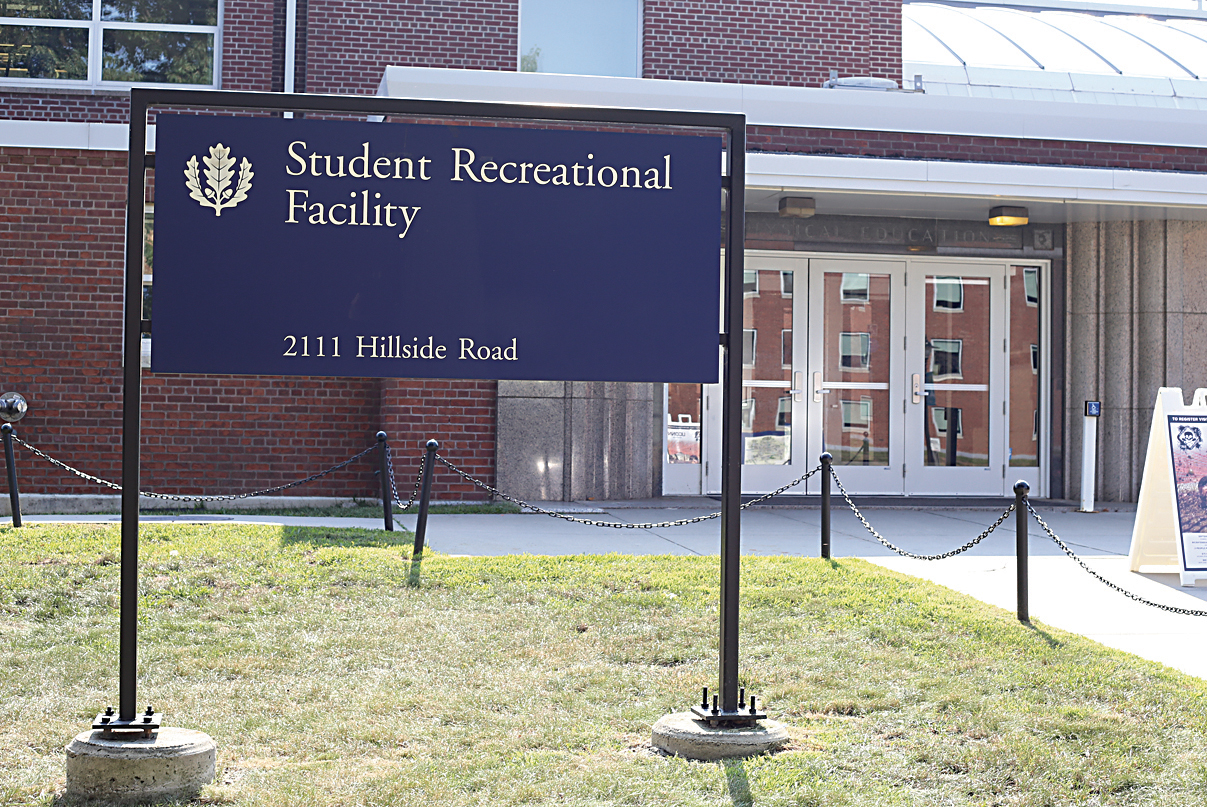 In this photo, the UConn Student Recreational Facility, also known as the Rec Center, is pictured. Renovations to the Putnam Dining Hall have forced UConn's BodyWise fitness and wellness program to move into the already-cramped facility, causing some student backlash. (Jackson Haigis/The Daily Campus)