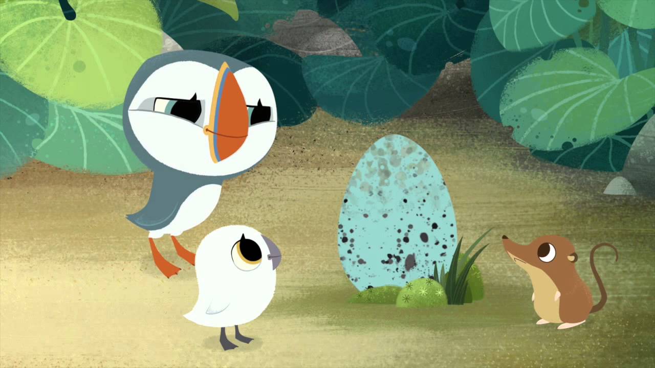"Puffin Rock," narrated by Chris O'Dowd, follows the adventures of a family of puffins who live on an Irish island. It originally debuted on Netflix on Jan. 12, 2015. (Courtesy/Netflix)