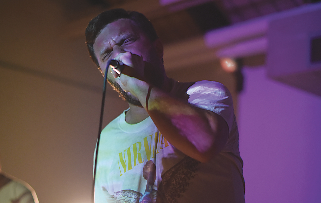 Musician Brian Frenette performs during WHUS' concert at UConn's Art Building on Friday, Sept. 18, 2015. (Allan Lang/The Daily Campus)