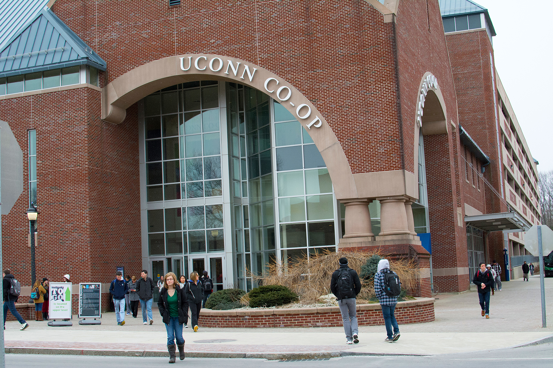 In this file photo, the UConn Co-op is pictured in Storrs, Connecticut. Book sales at the UConn Co-op have fallen nearly 30 percent from their peak five years ago as students increasingly search to buy textbooks from online retailers. (File Photo/The Daily Campus)