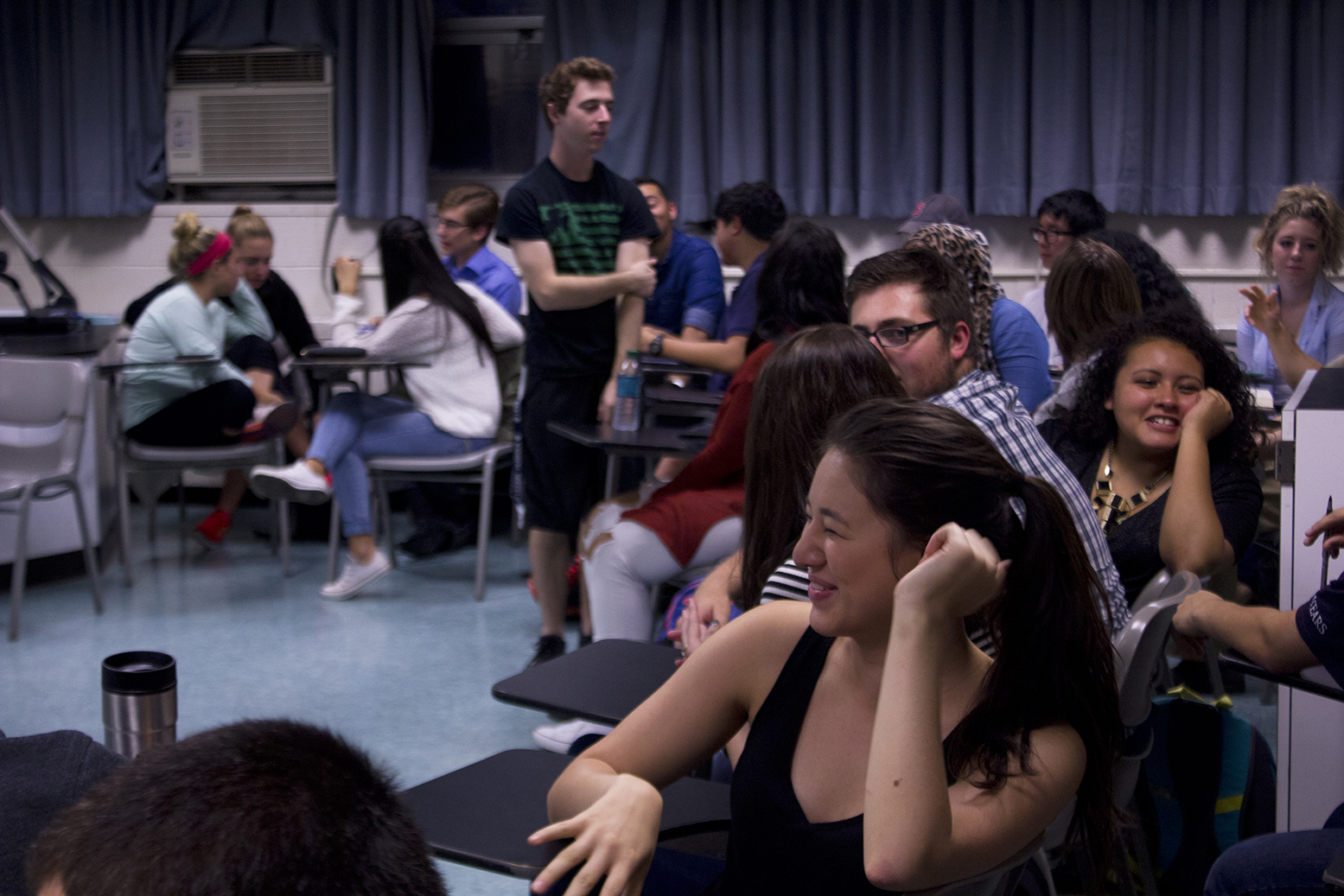 Members of the Undergradute Student Government speak during Wednesday's caucus on Oct. 7, 2015. (Marissa DiBella/The Daily Campus)