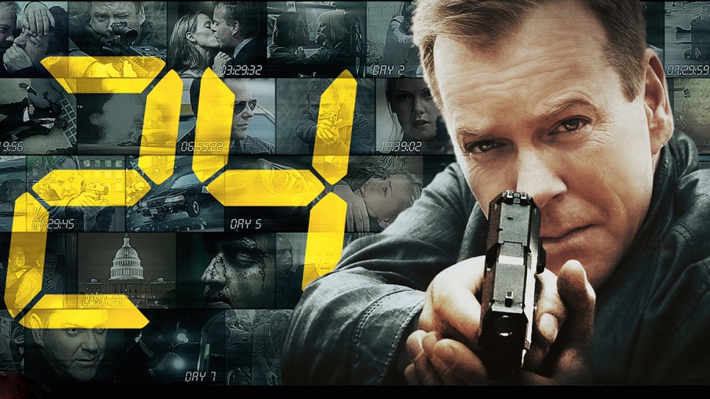 Starring Kiefer Sutherland’s Jack Bauer, a rogue, take-no-prisoners white American counter-terrorism agent, the series offered loads of action, suspense and entertainment for its viewers, all under the premise that each episode took place over the course of an hour, with 24 episodes per season. (Courtesy/FOX)