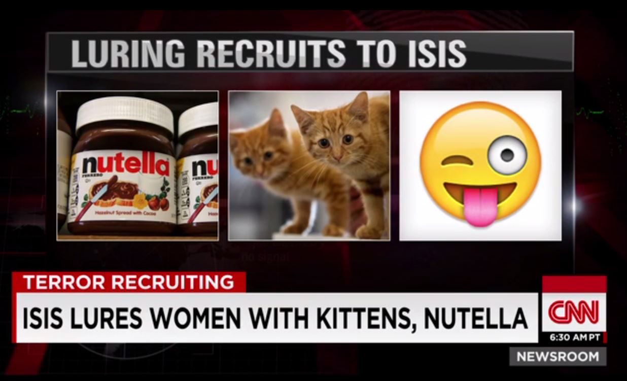 CNN makes an adorable effort to be the hard-hitting, more-or-less moderate reporting, but as a network, it seems to have a collective habit of putting foot into mouth. (Screenshot/CNN)