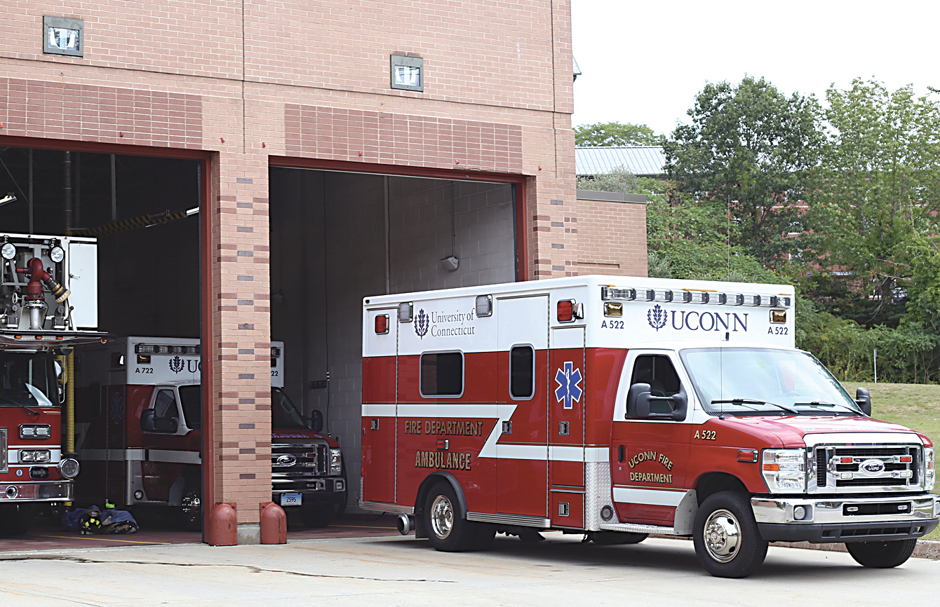 Deputy chief Gregory Priest said the fire department had a significantly increased call volume on Friday night with 20 calls between 5 a.m. and 7 a.m. He said the majority of those calls were emergency medical services calls. (Jackson Haigis/The Daily Campus)