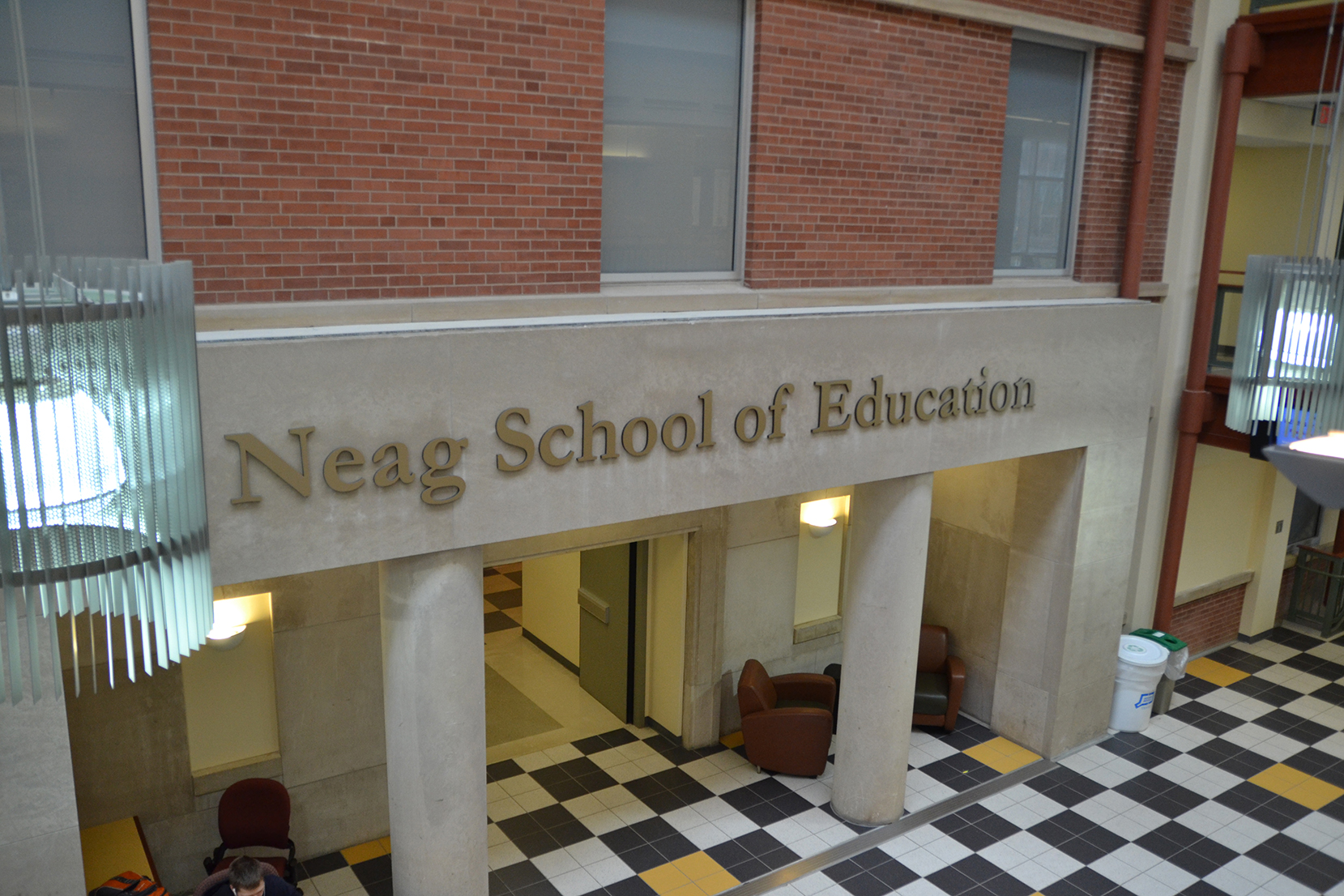 In this photo, the lobby of UConn's Neag School of Education is pictured. The school was selected as a sponsor for this year’s Library of Congress Letters About Literature (LAL) nationwide contest for elementary, middle and high school students. (Amar Batra/The Daily Campus)