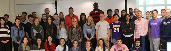 The students in ARE 3434, also called environmental and resource policy, will present sustainability projects to the UConn Office of Environmental Policy and the public on Thurs., Nov. 19 in Wilbur Cross. (Courtesy/Nataliya Plesha)