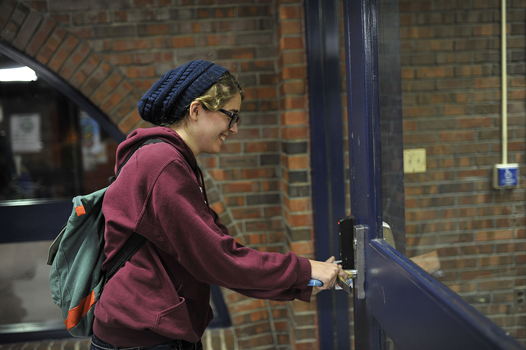 A Daily Campus investigation found that students were able to swipe into residence halls from spring 2015. (Jason Jiang/Daily Campus)