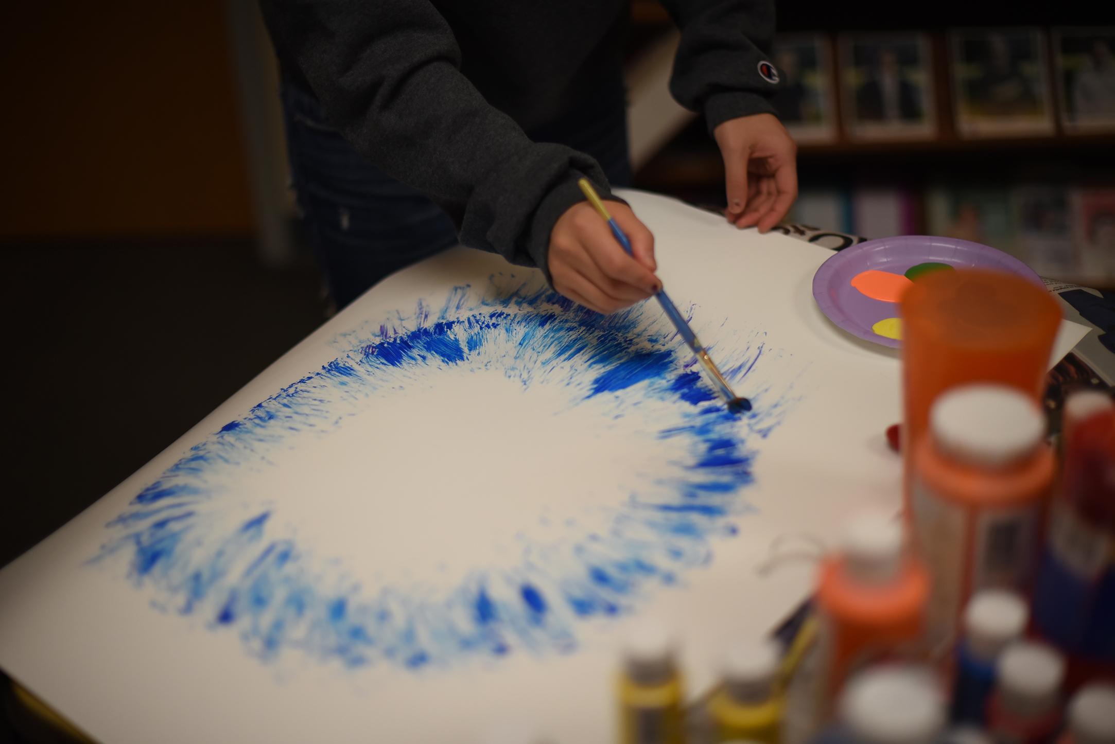 "Express to Destress" was held to encourage art therapy before finals. (The Daily Campus)
