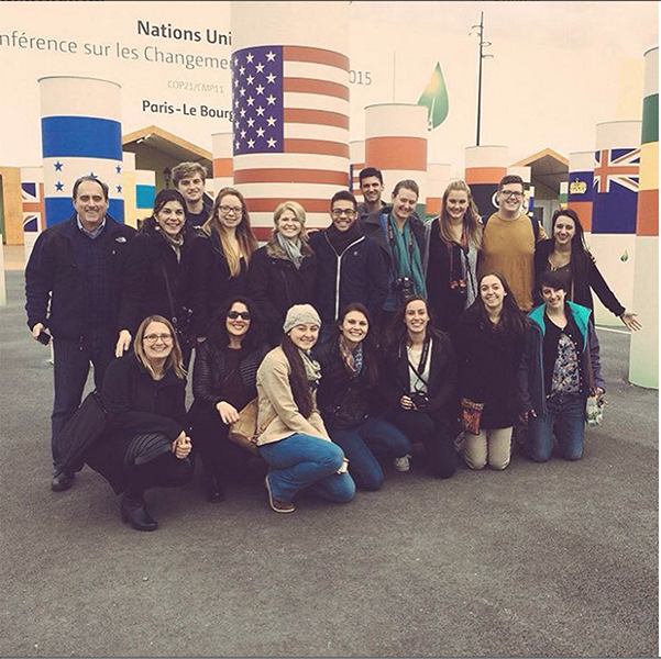 A group of UConn students and faculty are in Paris this week for a climate change summit. ( @UConn/Instagram )