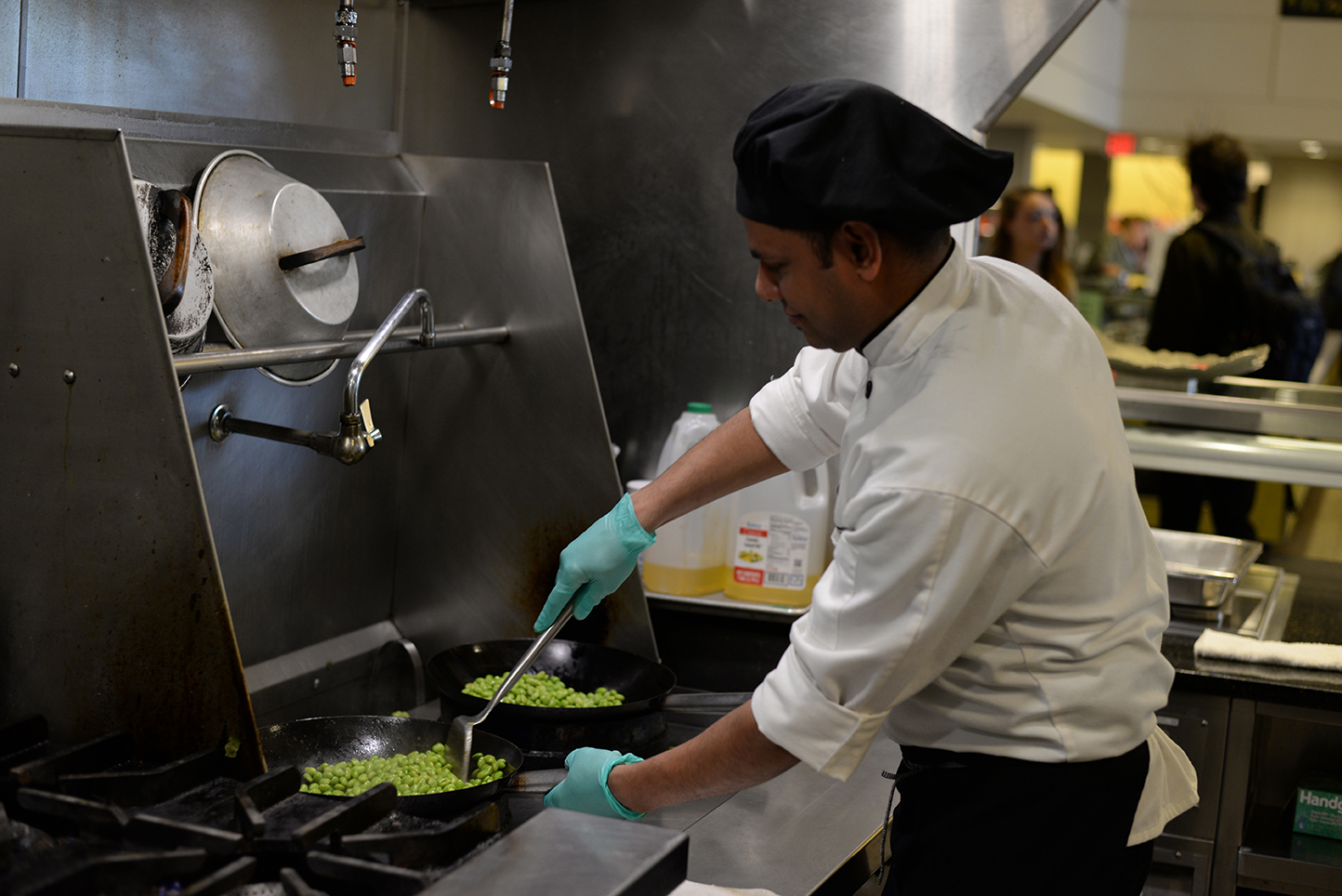 One of the competitors, Rajendra Simkhada (above), was nominated for and won UConn Dining Services’ Employee of the Year for 2015. He was noted for his “strength of character,” dedication and punctuality and his upbeat personality even through personal struggles, according to his nomination letter submitted by McMahon Manager Joseph Ferris. (Amar Batra/Daily Campus)