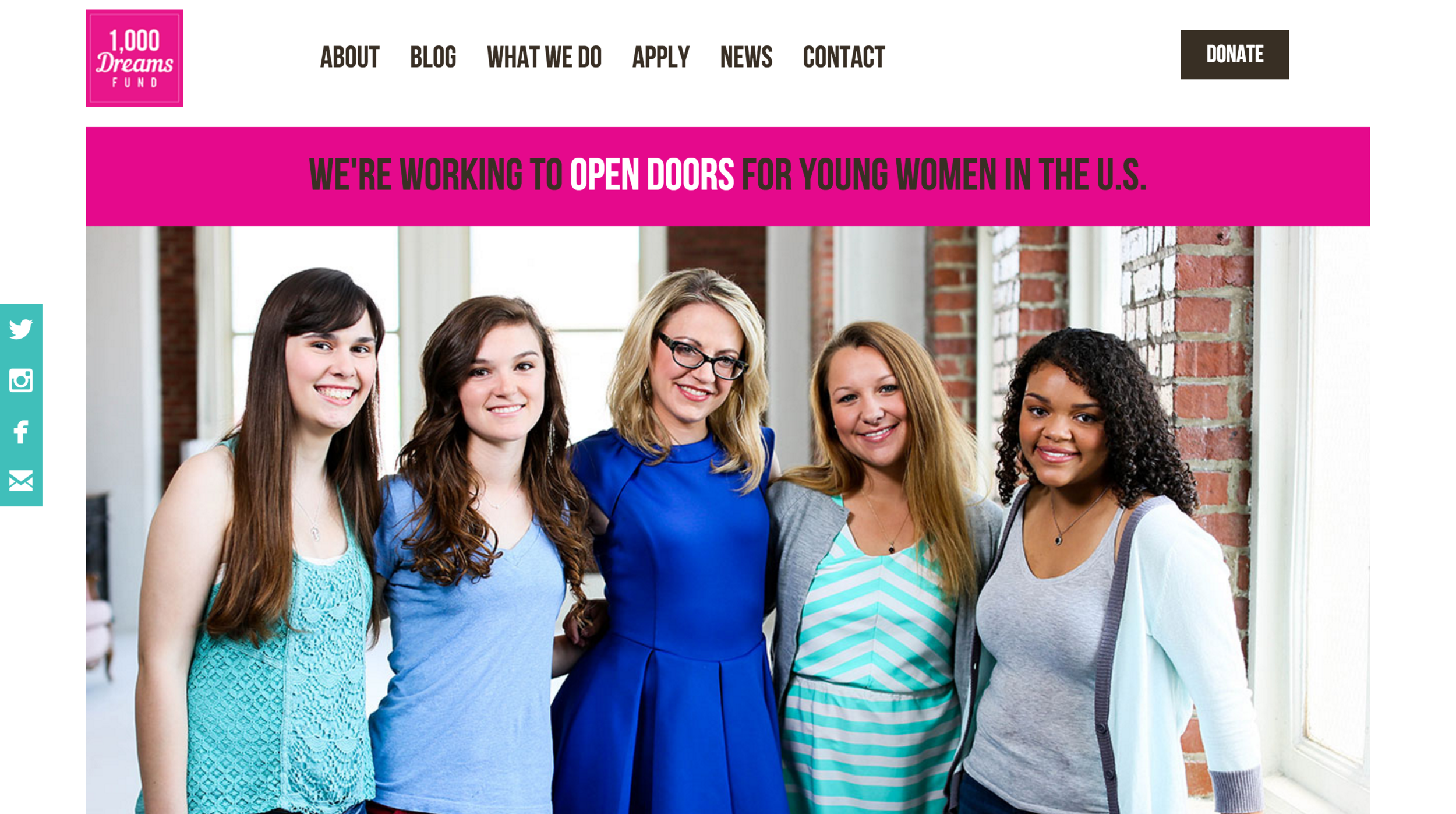 The 1,000 Dreams Fund is a national scholarship fund that provides young women with funding to help fulfill their professional needs. (Screenshot)