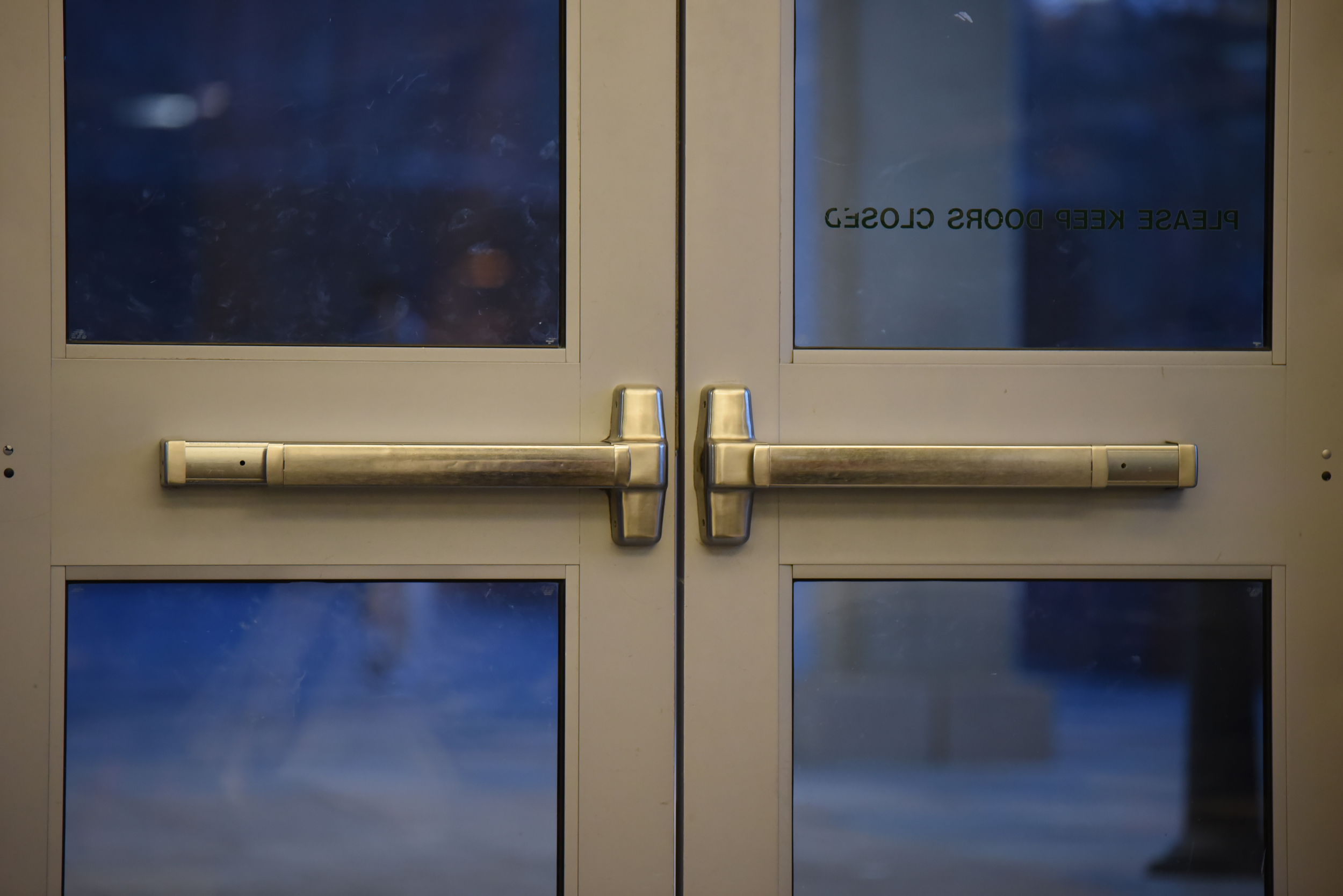 UConn's Division of Public Safety is installing locks on classroom doors that lock from the inside and working towards opening a security operation center. (Zhelun Lang/Daily Campus)