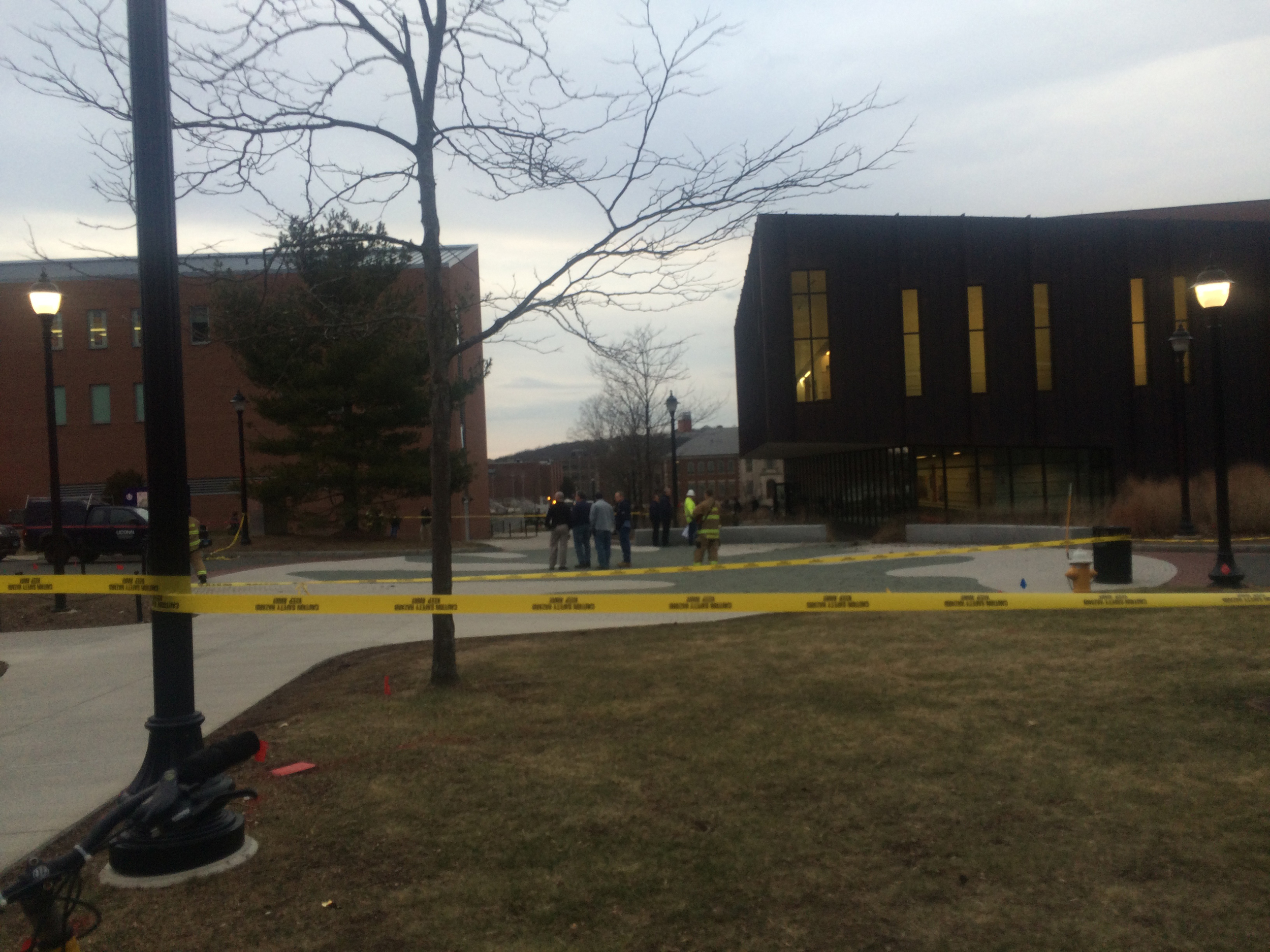 UConn Fire Department and Facilities Operations & Building Services staff respond to electrical issues near Laurel Hall on Thursday, Feb. 4, 2016. (Ashley Maher/The Daily Campus)