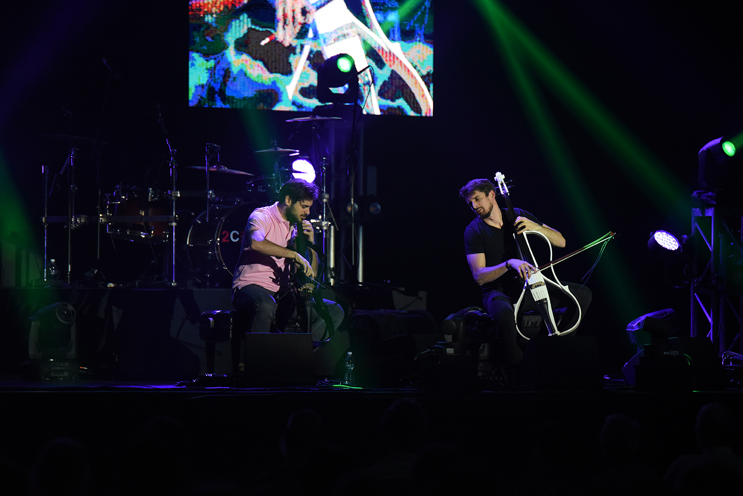 The famous classical rock music group, 2Cellos performed at the Jorgensen Center of Performing Arts Wednesday night, attracting people from all over the CT and had tickets sold out. Seats were fully booked. (Zhelun Lang/The Daily Campus)