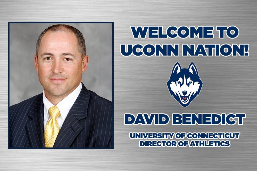 UConn announced Monday night that David Benedict, the chief operating officer for the athletics department at Auburn University, has been hired as the program’s new athletic director. (UConn Athletics)