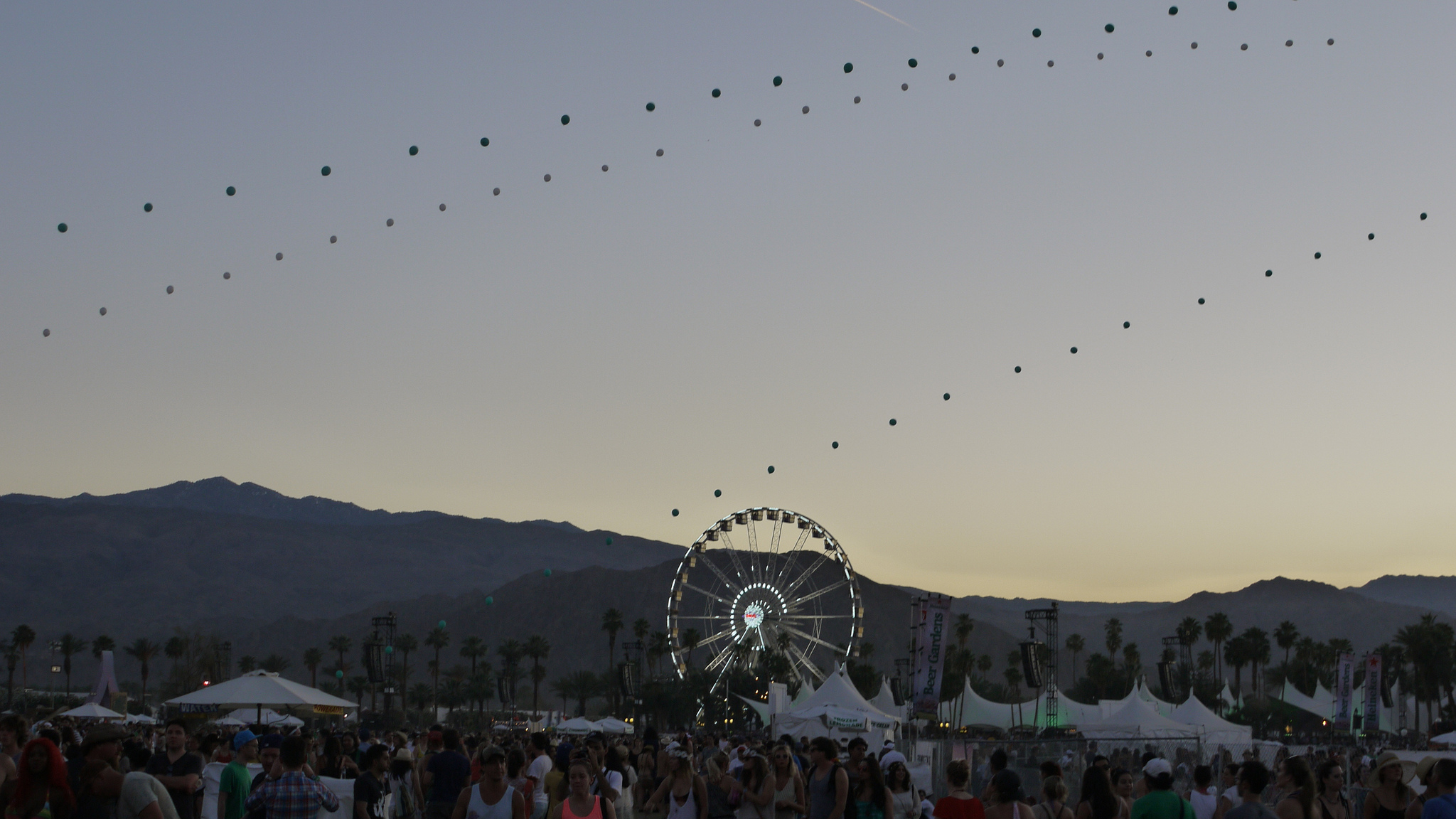 The Coachella Valley Music and Arts Festival, held annually in Indio, California, draws scores of people and Hollywood stars. The style usually follows an eccentric, bohemian look. (Flickr/Malcolm Murdock)