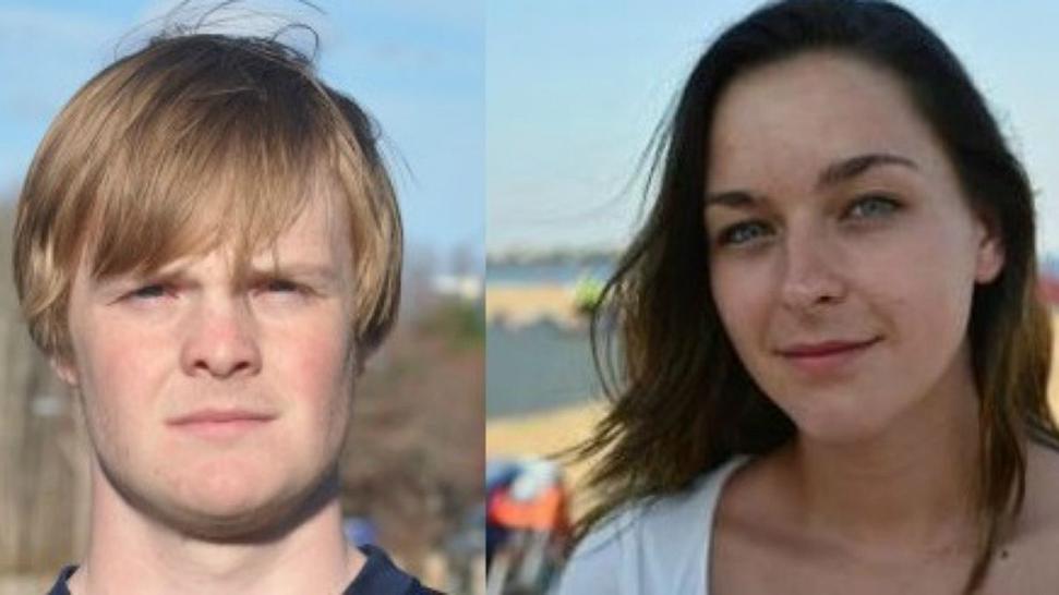 (Left) Ryan Meegan, 19, of Ridgefield and Alana Ferrante, 19, (right) of South Windsor. (Photo courtesy of NBC Connecticut)