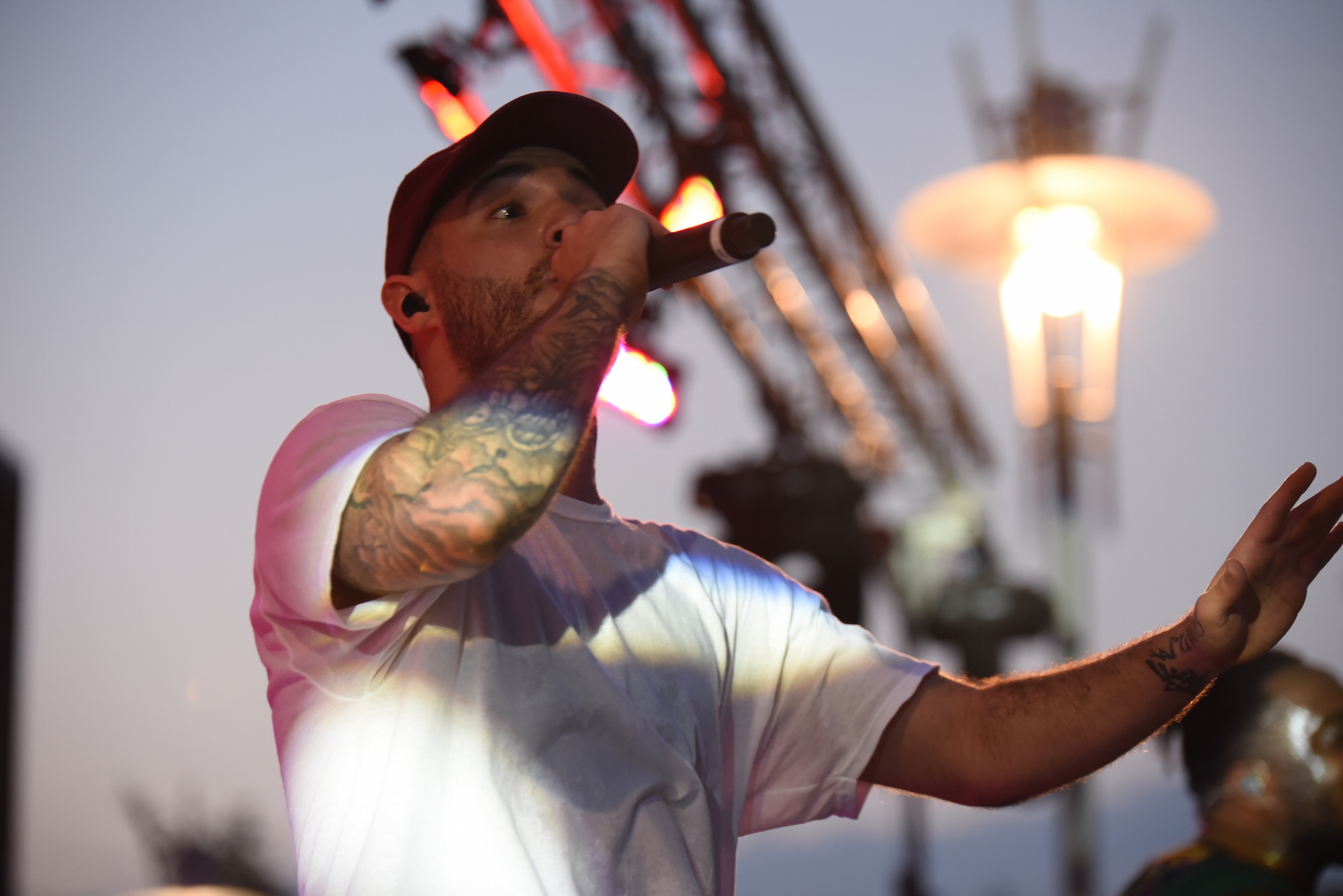 Jon Bellion performed at the annual fall concert held by SUBOG at the Student Union Terrace on Friday night. (Zhelun Lang/The Daily Campus) 