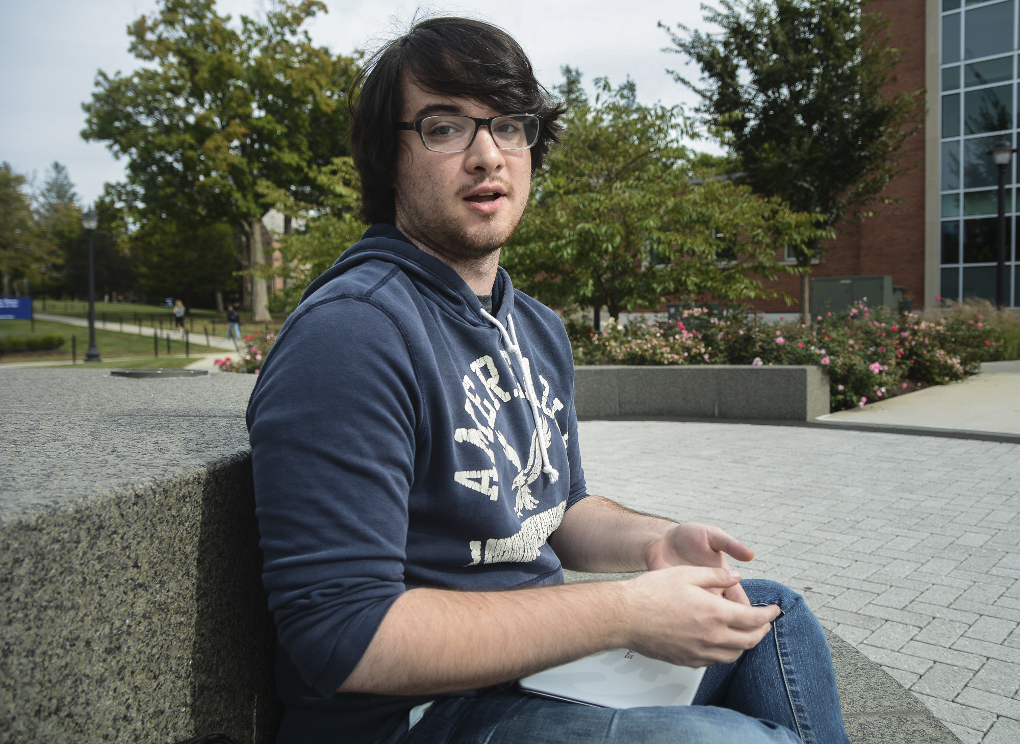 "I didn’t watch. It’s just such a crazy election this year that I try to avoid it as best I can. Both sides are crazy, I think. Anything from the Trump side just sounds like an Onion article and anything from the Clinton side, I just kinda go ‘...really?’" -Andre Miller, fifth-semester anthropology major