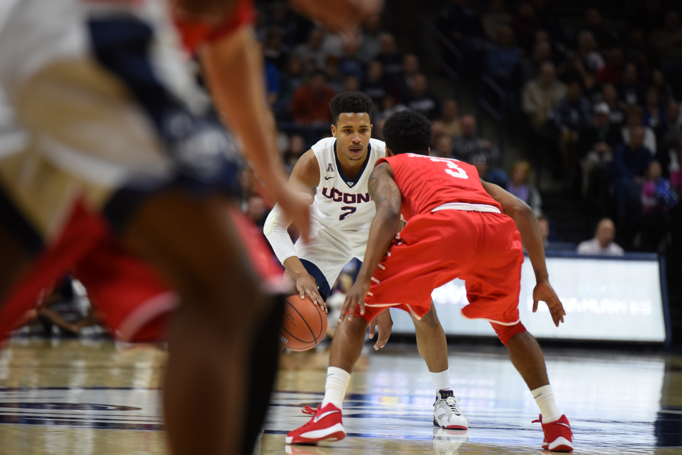 UConn falls to the University of Houston 69-57 at Gampel Pavilion on Sunday, Feb. 28, 2016. According to our sports department UConn and Houston are the two biggest contenders for a Big 12 spot. (Zhelun Lang/The Daily Campus)