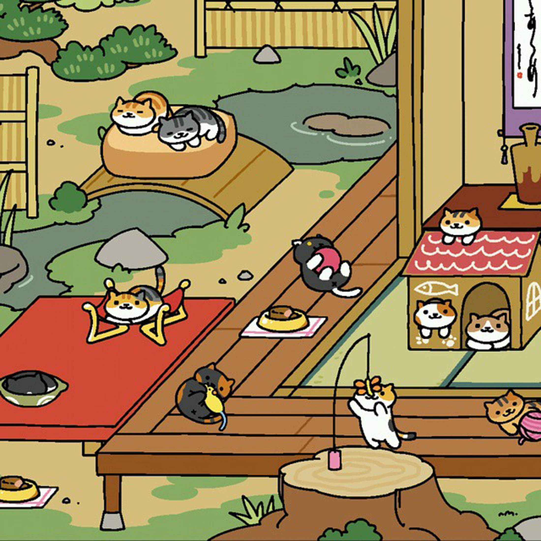 Neko Atsume, which means “kitty collector” in Japanese, is all the fun of owning cats without any of the actual work. (Jason Pettis/Flickr)