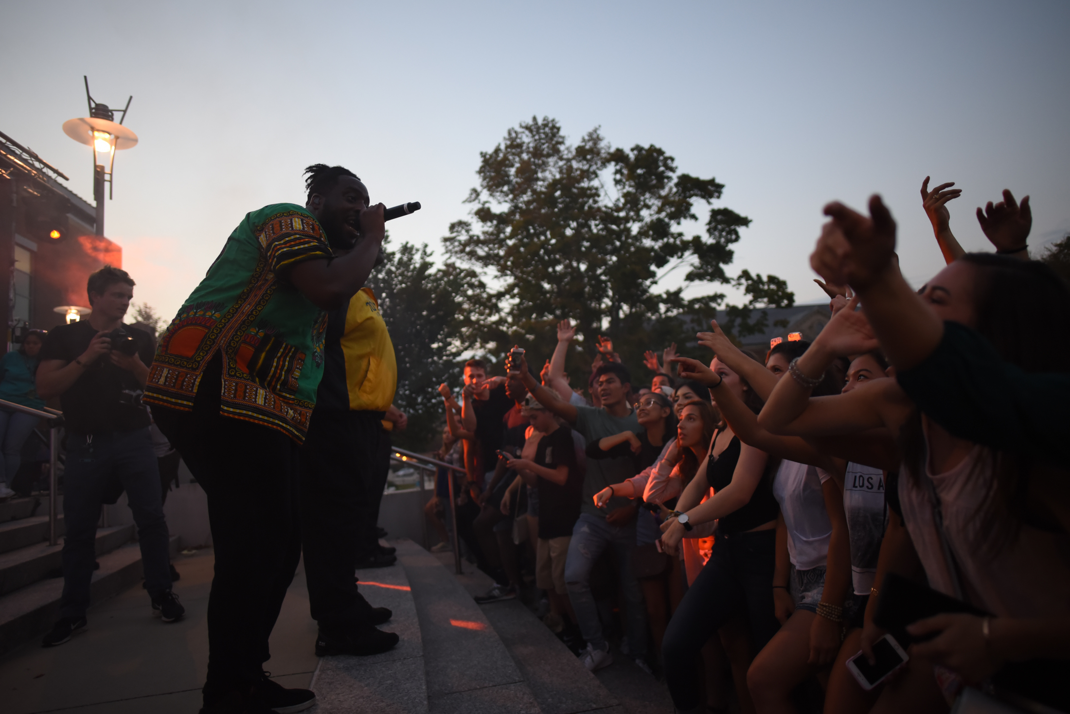 Jon Bellion's outdoor performance at SUBOG's fall concert on Friday, Sept. 23, 2016 was a huge hit. (Zhelun Lang/The Daily Campus)