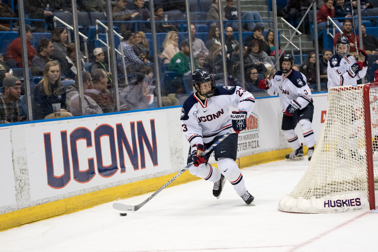 Men's Hockey lost to Northeastern 5-2 on Friday evening's game at the XL Center, 2/19/16. (Tyler Benton/The Daily Campus)