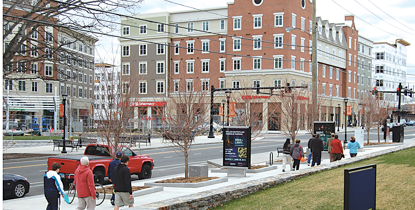 The sustainability project would cover Edwin O. Smith High School, located in Storrs Center. (Ashley Maher/The Daily Campus)