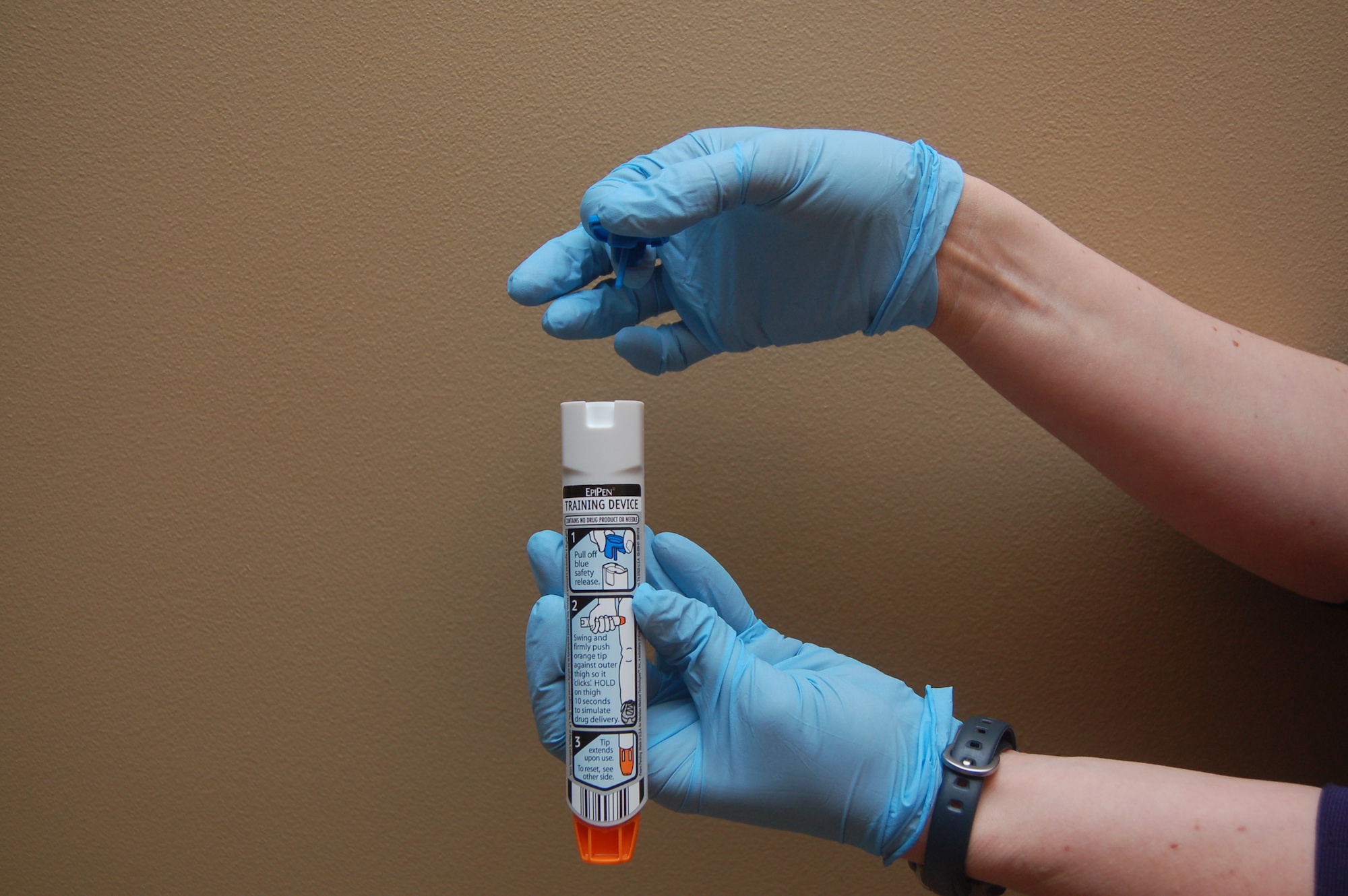 The only treatment for food allergy reaction is epinephrine, or adrenaline. It shocks the body into a fight-or-flight response, causing your body to temporarily ignore the inflammatory signals. Epipen is the only commercially available epinephrine injector on the market. (Greg Friese/Flickr Creative Commons)