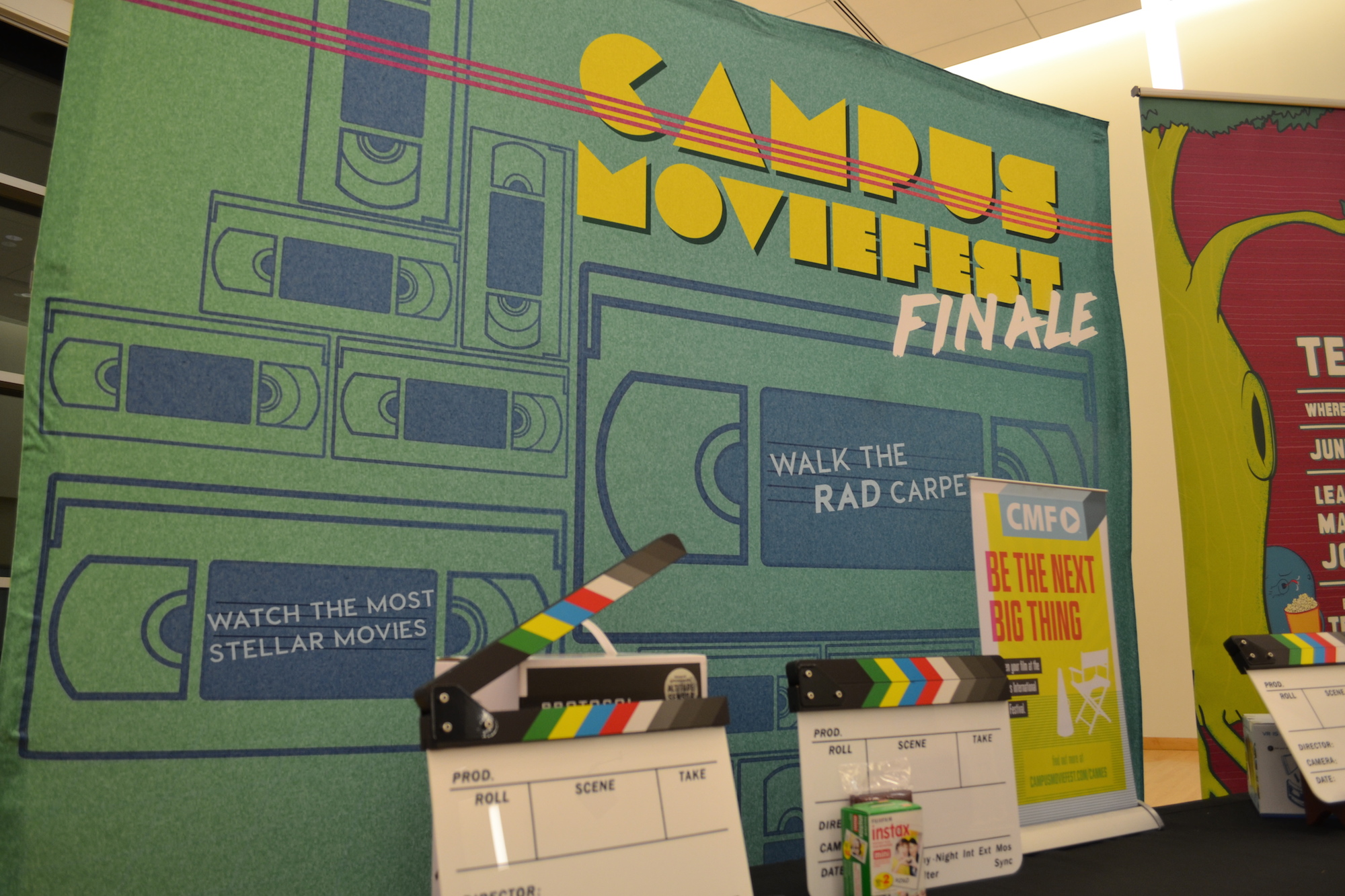 On Wednesday, Oct. 12, 2016, the Campus MovieFest Finale premiered in the Student Union Ballroom. 354 students from colleges across the country were given one week to make a five-minute movie; Campus MovieFest (CMF) provides the students with equipment and editing tools to make the short films. (Olivia Stenger/The Daily Campus)