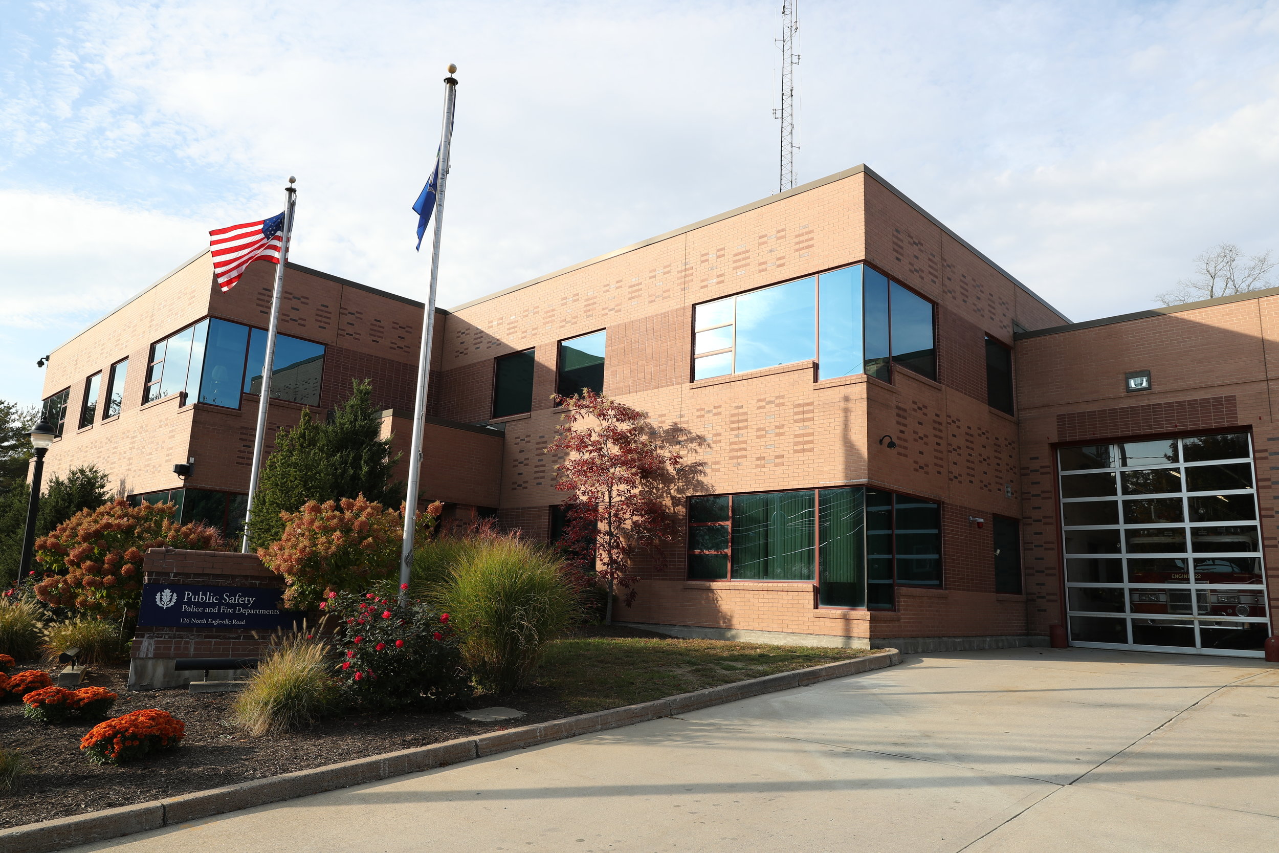 Jeffny Pally, 19 of West Hartford, was struck and killed by a UConn Fire Department Chevrolet Tahoe outside the department's back garage, not the garage pictured here, on North Eagleville Road. (Owen Boneventra/The Daily Campus)