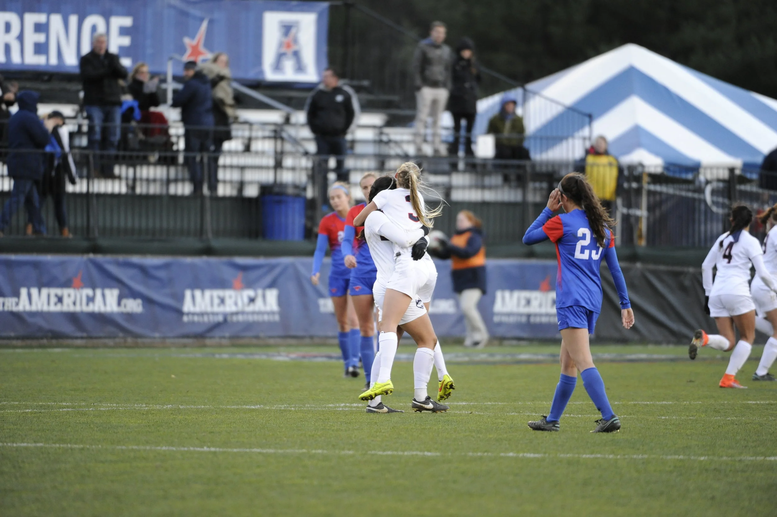 Women’s soccer: UConn defeats SMU 1-0 to capture American Athletic ...