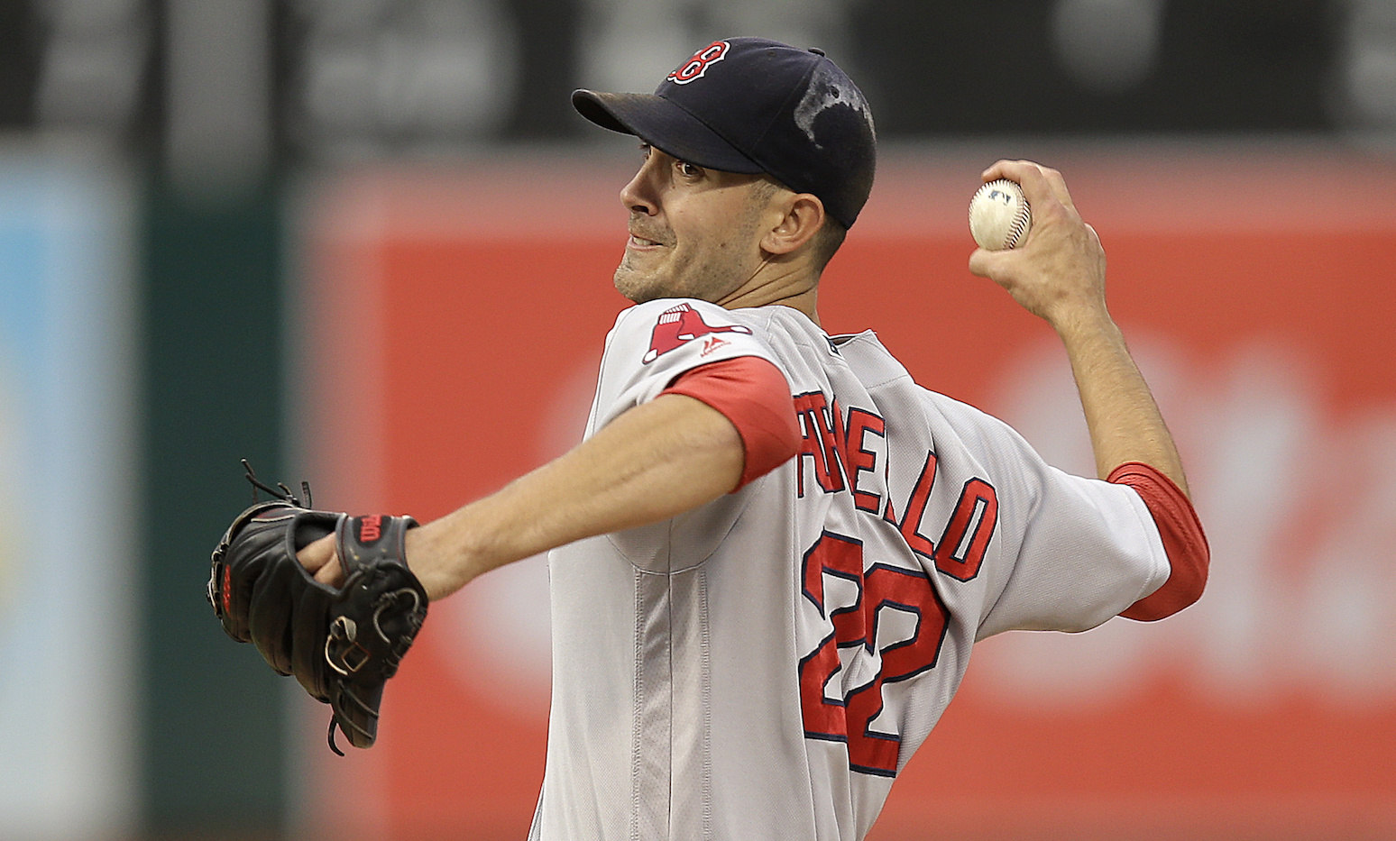 In this Sept. 3, 2016, file photo, Boston Red Sox pitcher Rick Porcello works against the Oakland Athletics in the first inning of a baseball game, in Oakland, Calif. Tight races are expected for the Cy Young awards, with Corey Kluber, Justin Verlander and Rick Porcello up for the American League honor.(Ben Margot/AP Photo)