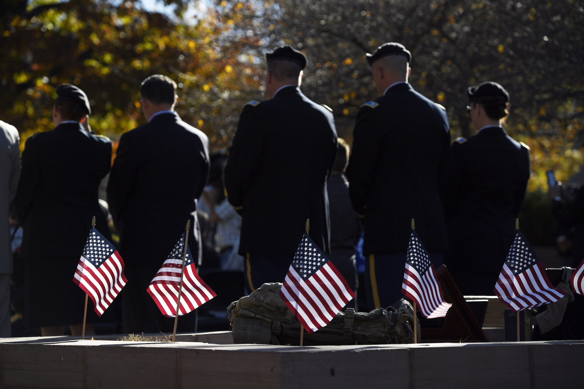 The Veterans Day parade on November 12th at Lincoln Park in Denver, CO. The U.S. Departments of Education, Defense and Veterans' Affairs created a partnership to help transition veterans back into civilian life. (Andy Cross/AP Exchange)