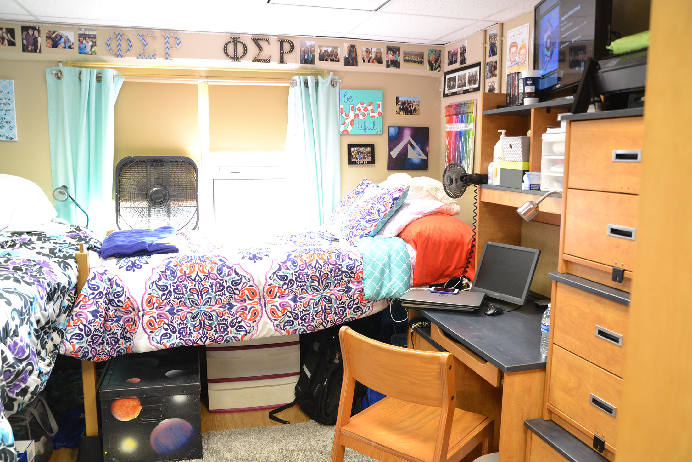 A look inside a dorm room in the Northwest Residential Halls. The University of Connecticut’s Recovery Community (URC) is in the process of organizing a housing option that will be implemented in fall 2017. (Olivia Stenger/The Daily Campus)