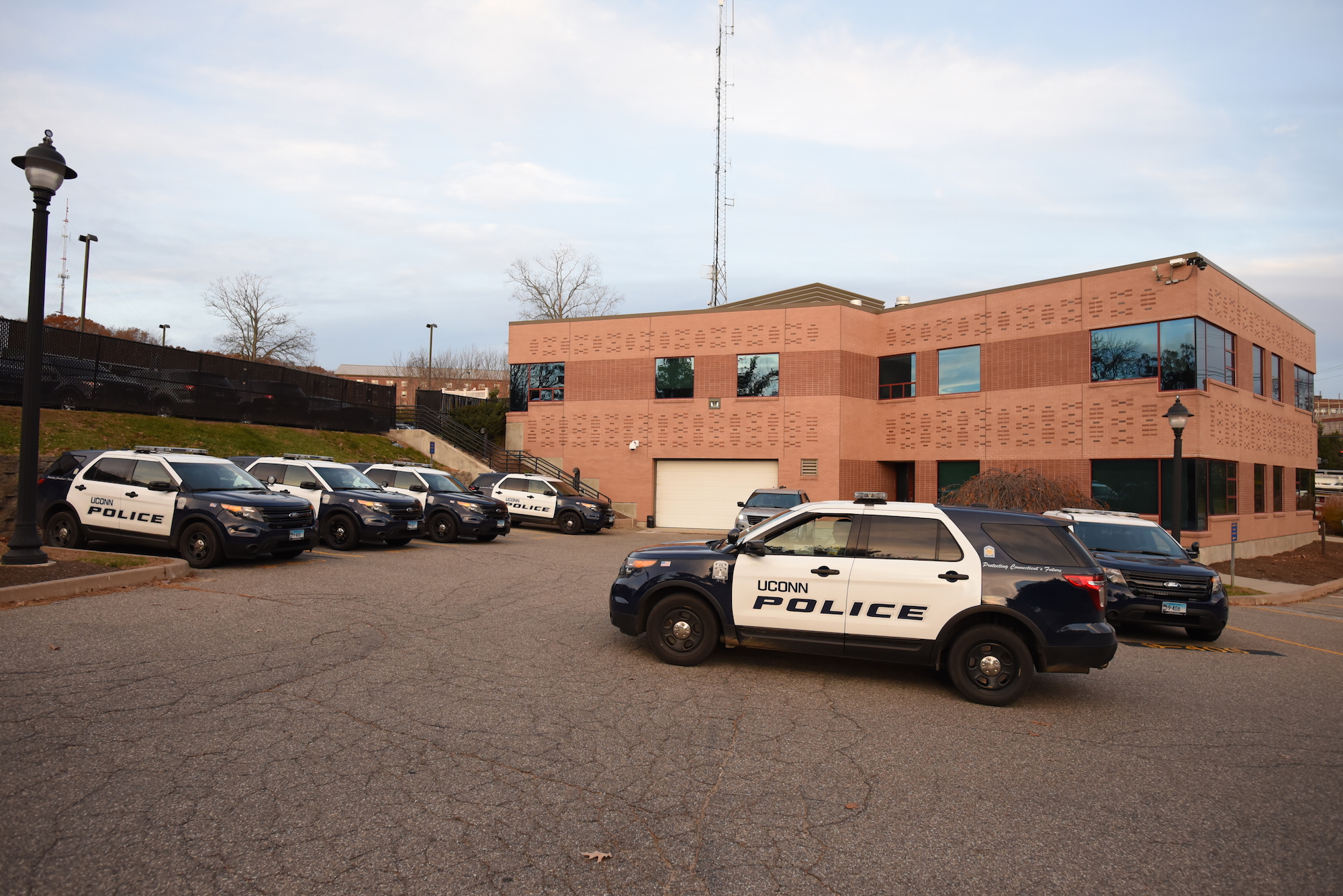Outside the UConn police department. Sten Spinella wrote a paper for Community Standards after being awarded a ticket. (Zhelun Lang/The Daily Campus)