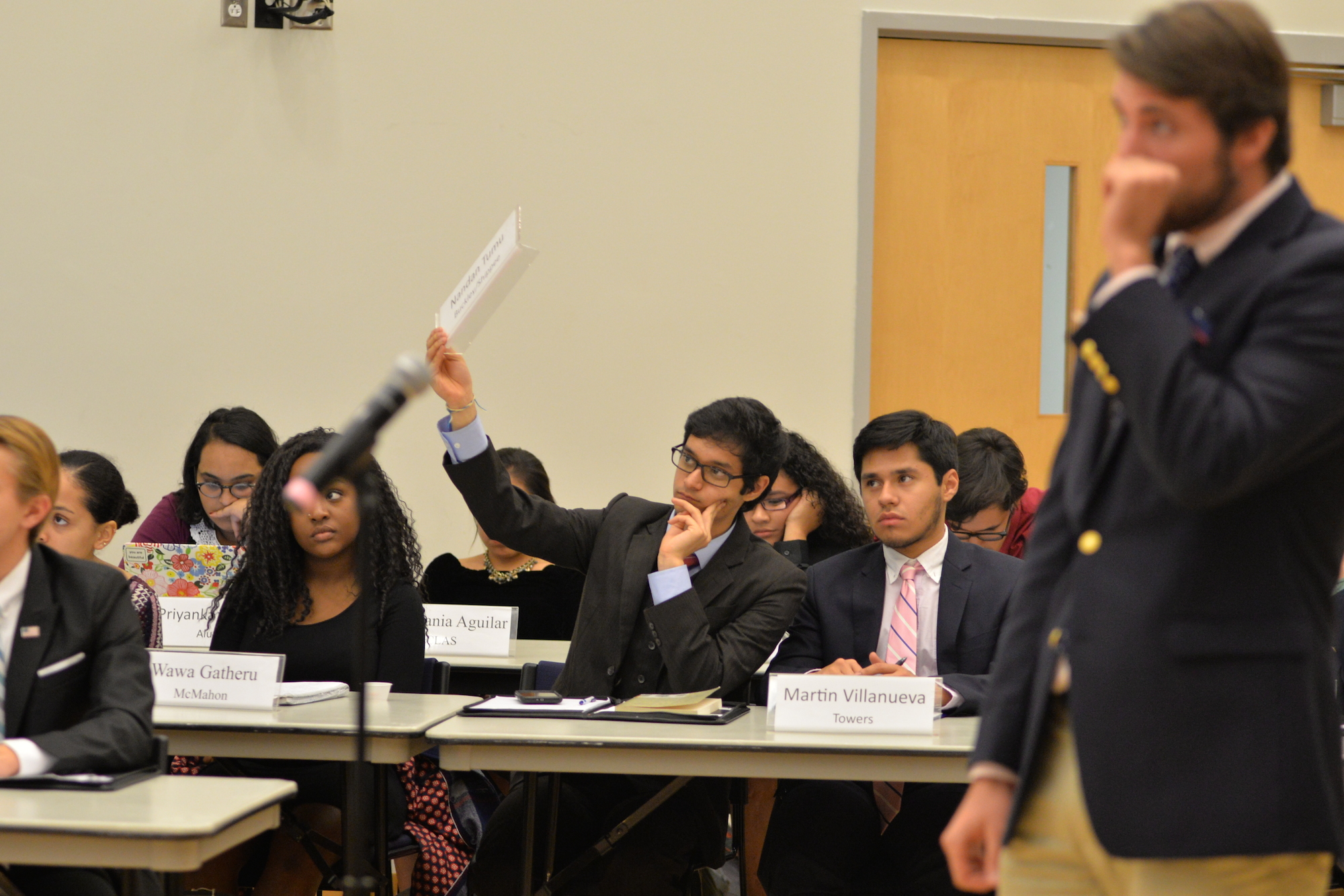The undergraduate student government met for it's biweekly senate meeting in the Student Union ballroom on Wednesday, Nov. 2, 2016. Items on the agenda included discussion of legislature to speed up discussions and legislature that allowed the speaker of the senate, deputy speaker and parliamentarian the power to spend a portion of the budget. (Amar Batra/The Daily Campus)