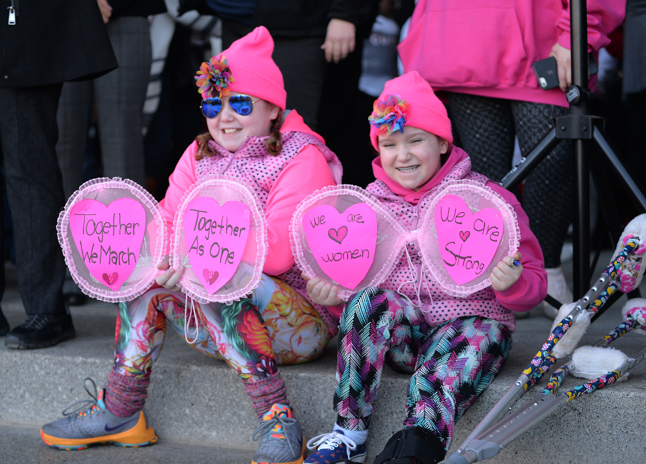 Thousands of Connecticut citizens and their families marched on the State Capitol during the "Women's March on Hartford, CT: In Solidarity with Washington" on Saturday, Jan. 21, 2016. (Amar Batra/The Daily Campus)