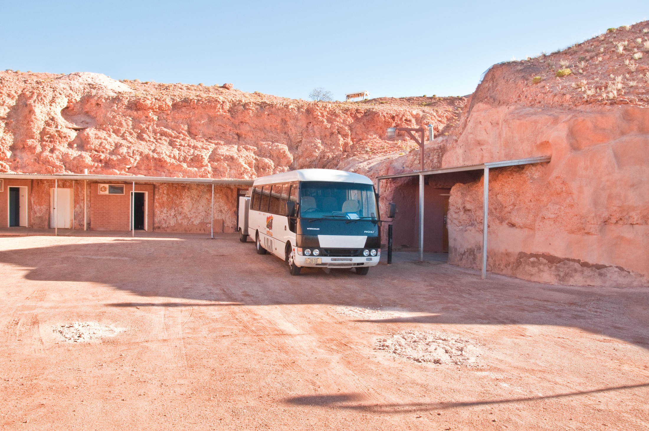 A look at the underground abodes in Coober Pedy, Australia. Over 80% of the towns residents live in subeterranean caves. (Graeme Churchard/ Flickr)
